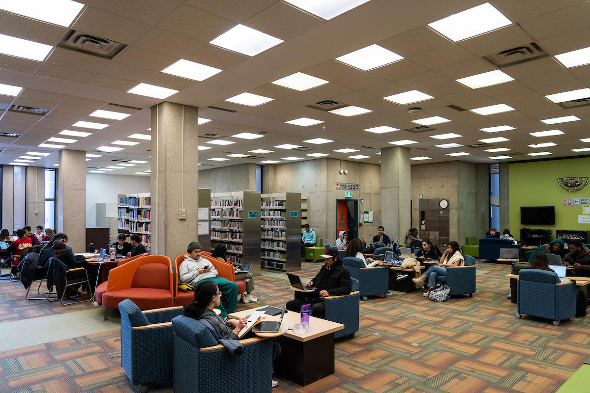 Students at the Morisset Library