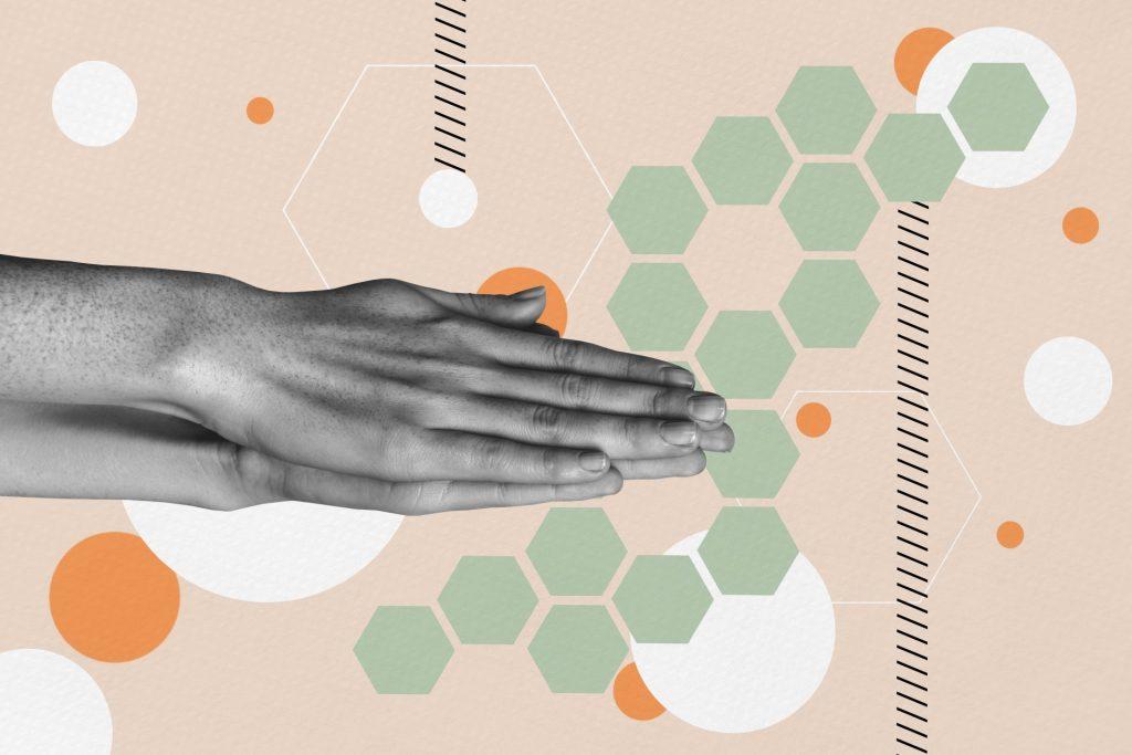 Two hands held together