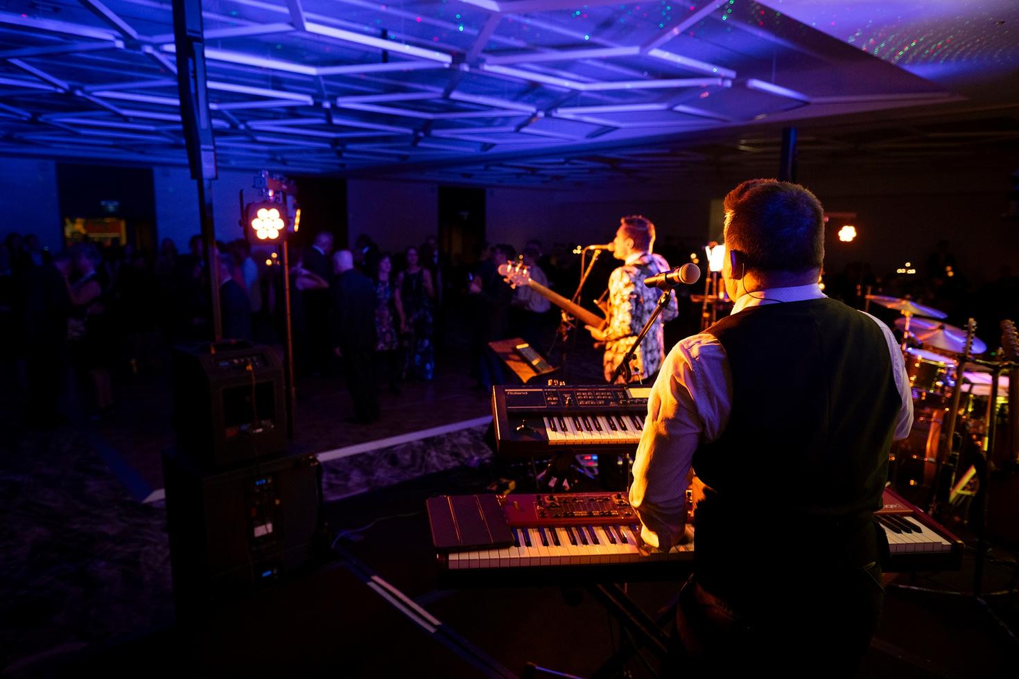 The sway band had the participants dancing at the gala