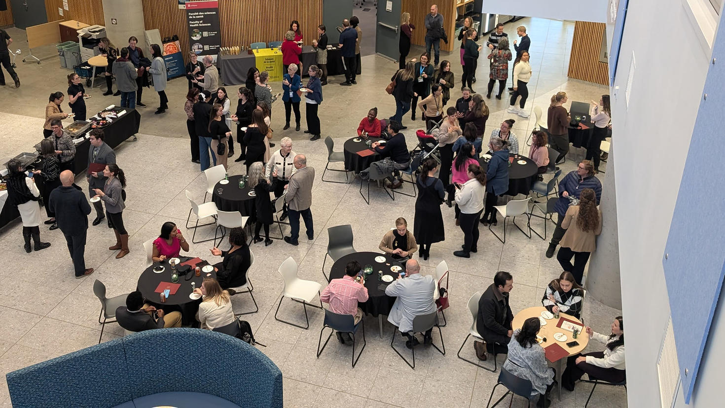Crowd celebrating the Dean's award of excellence