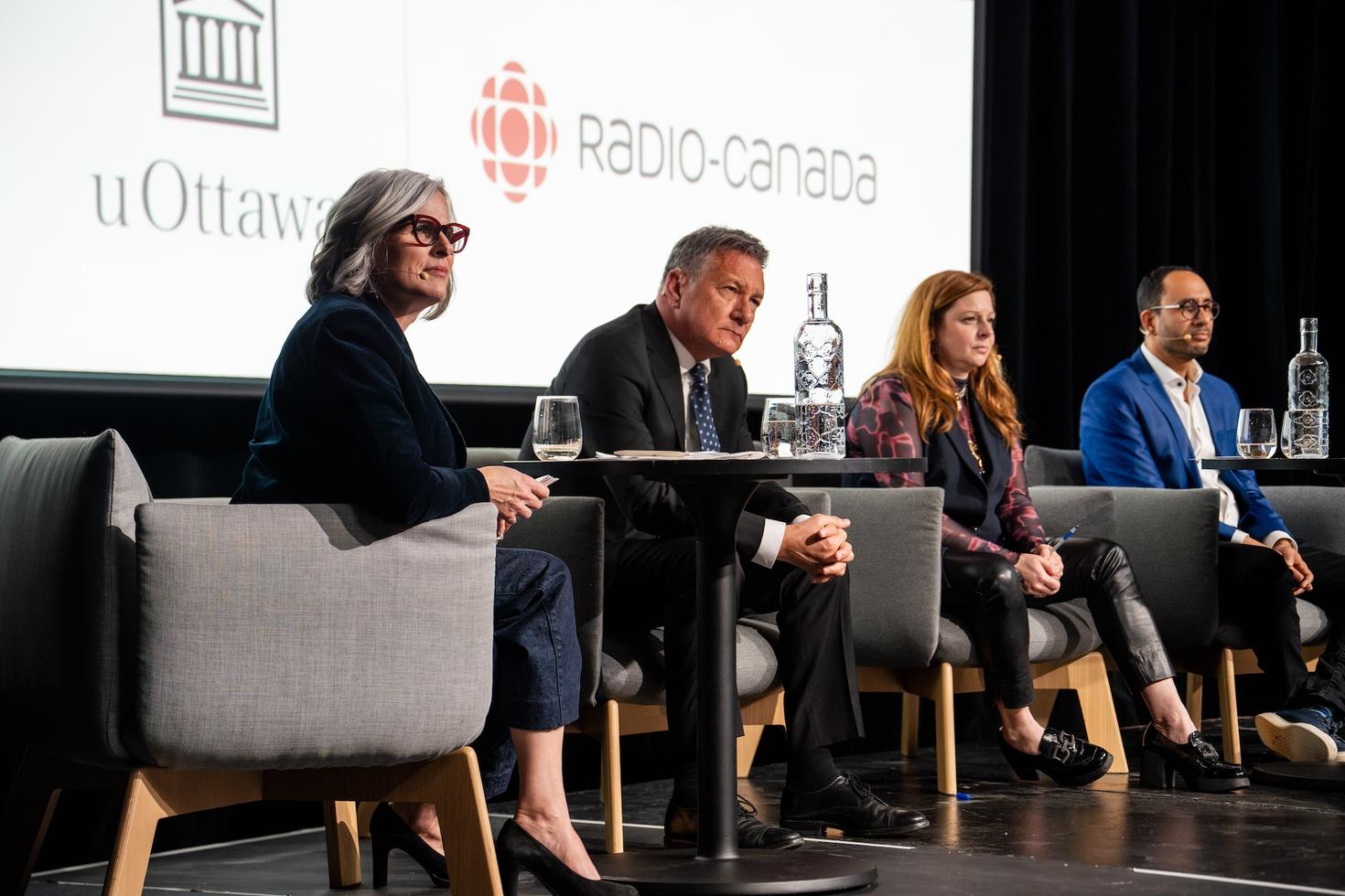 Panelists in Radio-Canada in Montreal 