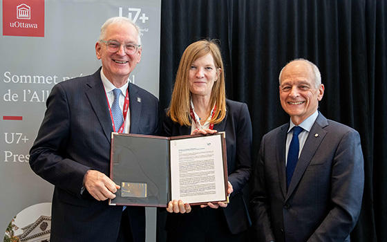 The Communiqué was shared with the Canadian government by President Jacques Fremont, President of the Université of Ottawa as the Summit host institution and President Meric Gertler, President of the University of Toronto, U7+ Chair.