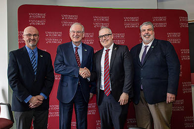 Photo of the partnership with the University of Sudbury