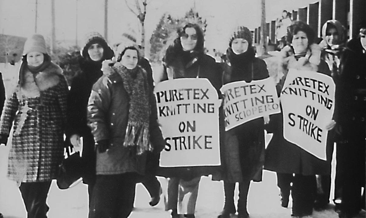 Canadian Textile and Chemical Union on Strike at Puretex Knitting