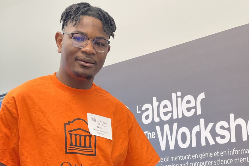 Guitri Ngoune Fouatia at the Mentoring Centre.