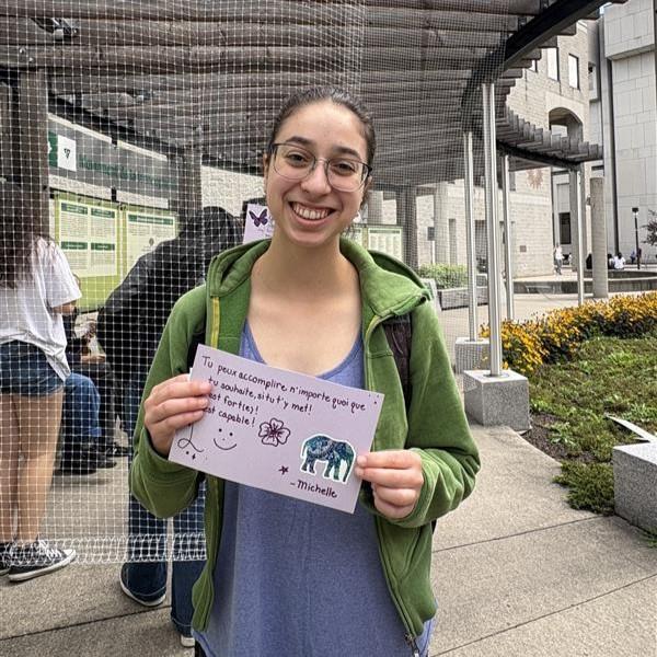 Michelle Beaulieu, a first-year student