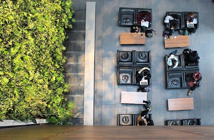 Bird's eye view inside FSS lobby