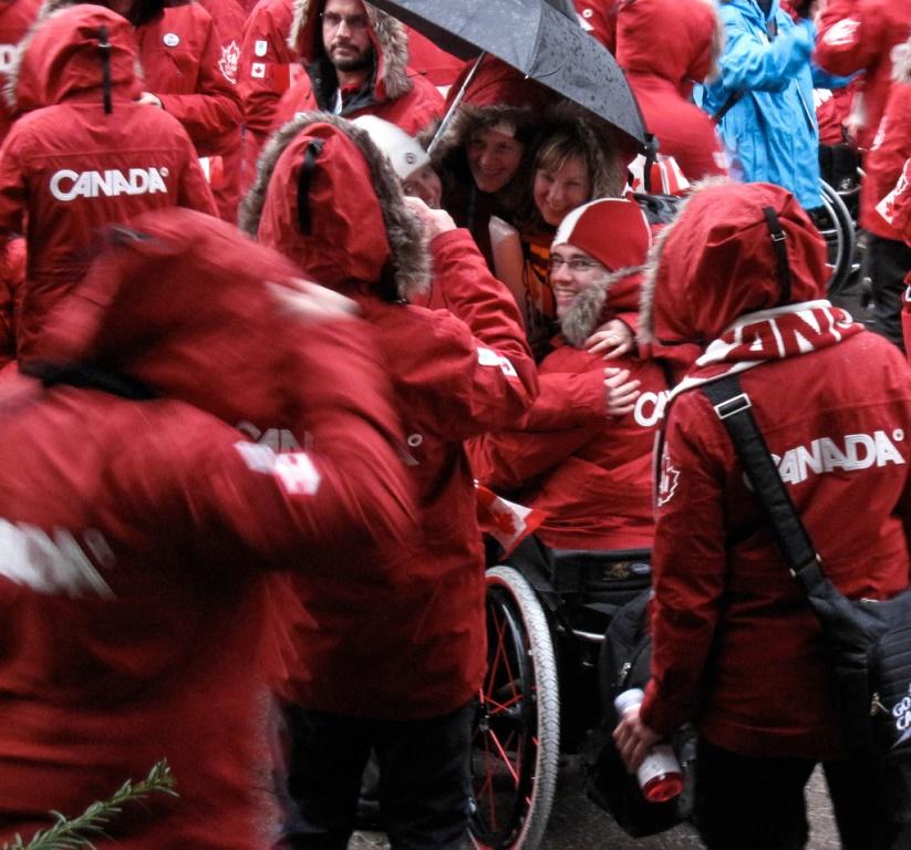 Canadian athletes at the 2010 Paralympics in Vancouver.
