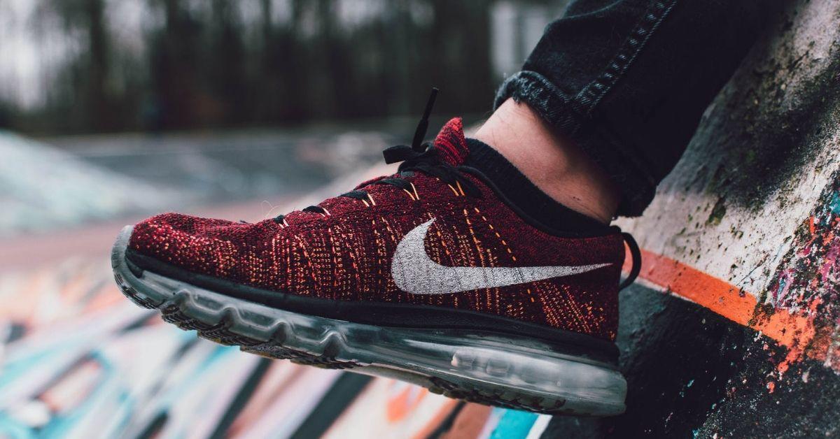 close-up photo of a Nike sports shoe